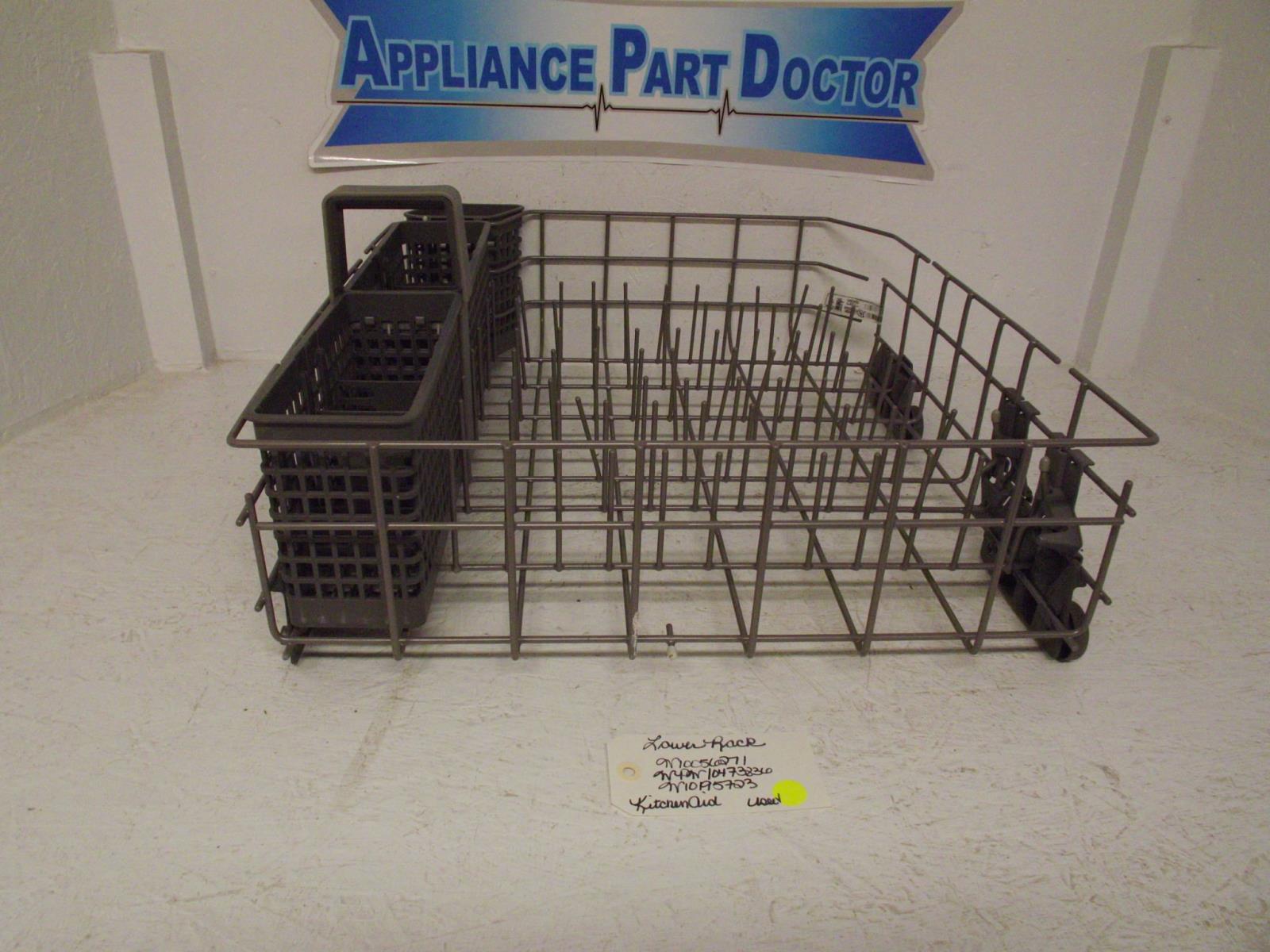 KitchenAid Dishwasher W10056271 WPW10473836 W10195723 Lower Rack Used KitchenAid Dishwasher W10056271 WPW10473836 W10195723 Lower Rack Used